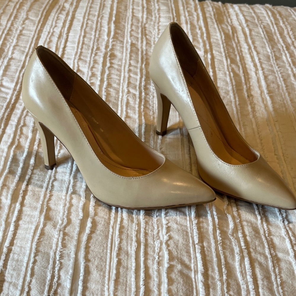 Isola Cream Pointed Toe Heels